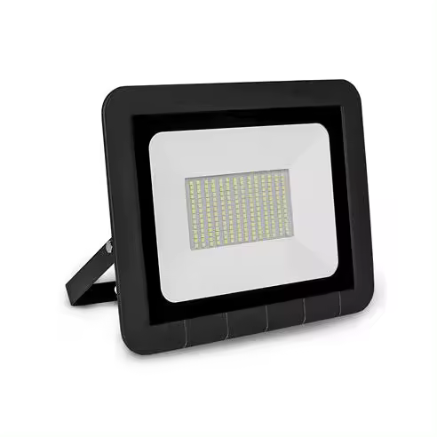 Proyector led plano negro matel ip65 100w fría - 1