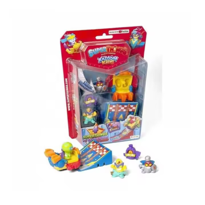 Blíster Especial Kazoom Slider con 4 Superthings para Niños - 1