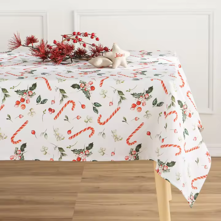 MINT DECO - Mantel Antimanchas 100% Algodón Sweet Red - 1