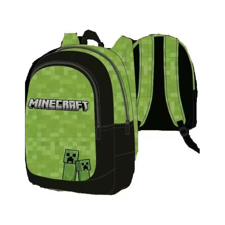 Kids Mochila Mine Craft Infantil Original Resistente Espaciosa - 1