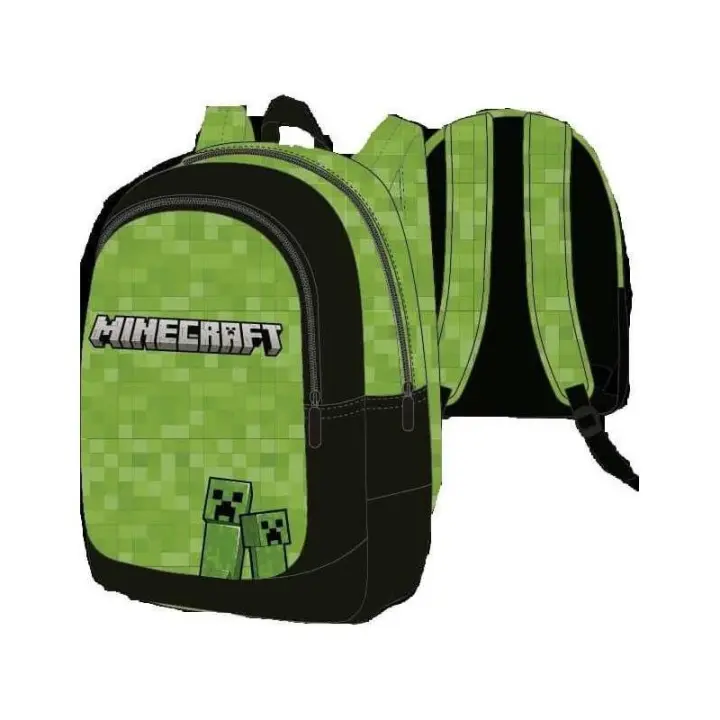Kids Mochila Mine Craft Infantil Original Resistente Espaciosa - 1