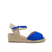 Calzados soraia, Sandalia de antelina y plataforma de yute, espardeñas de cuña, para mujer. - details 1