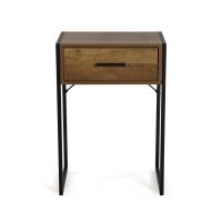 Mesita de Noche Versa con Cajón en Madera y Metal - details 0