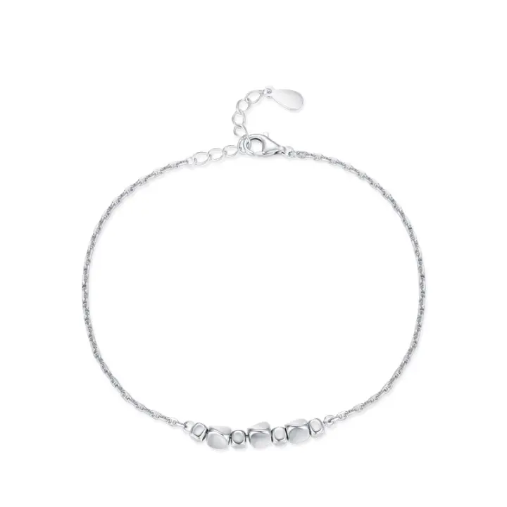 Zenyth-s925 a través del Cuerpo de Plata esterlina Diseño Geométrico pulsera Femenina Europa y los Estados Unidos Nicho de Diseño Transfronterizo de moda pulsera de Cadena ajustable - 1