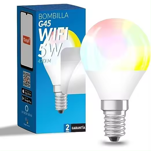 Ledme - Bombilla LED Inteligente WiFi GU10/G45/A60 compatible con Alexa/Google Home/SiriHome/Siri - 1