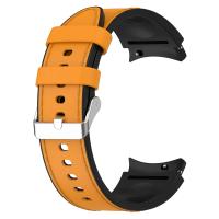 Correa De Reloj Samsung Galaxy Watch 7 6 5 4 pro Classic 47 43mm 46mm 40mm 44mm De Silicona Y Cuero Reemplazo De Pulsera Unisex - details 18