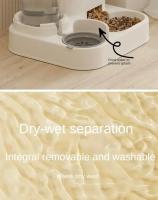Tazón Automático Para Gatos Y Perros Con Fuente De Agua Gran Capacidad Con Soporte Elevado Alimentos Y Agua Para Mascotas Suministros - details 9
