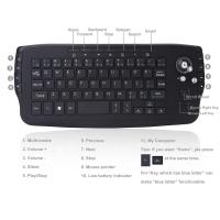 Mini Teclado Ergonómico Con Ratón De Trackball 1200dpi Función TV 2.4G Inalámbrico Para Laptop PC TV Compatible Con USB - details 2