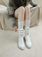 Calcetines Largos De Cashmere Para Mujer Calcetines De Piel Elegantes Y Confortables De Lana Gruesa Estilo Casual Talla Única - details 14