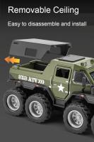 Modelo De Coche De Metal Escala 1/32 Autovoz Shaman 8x8 ATV De Rusia Juguete De Colección Para Niños Con Luz Y Sonido Regalos Para Niños - details 6