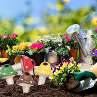4Pcs Autónomo Riega Plantas Cerámica Portátil Espigas De Sombrilla Self-Watering Pequeño Globos De Riego Terracota Dispositivo De Jardín - details 9