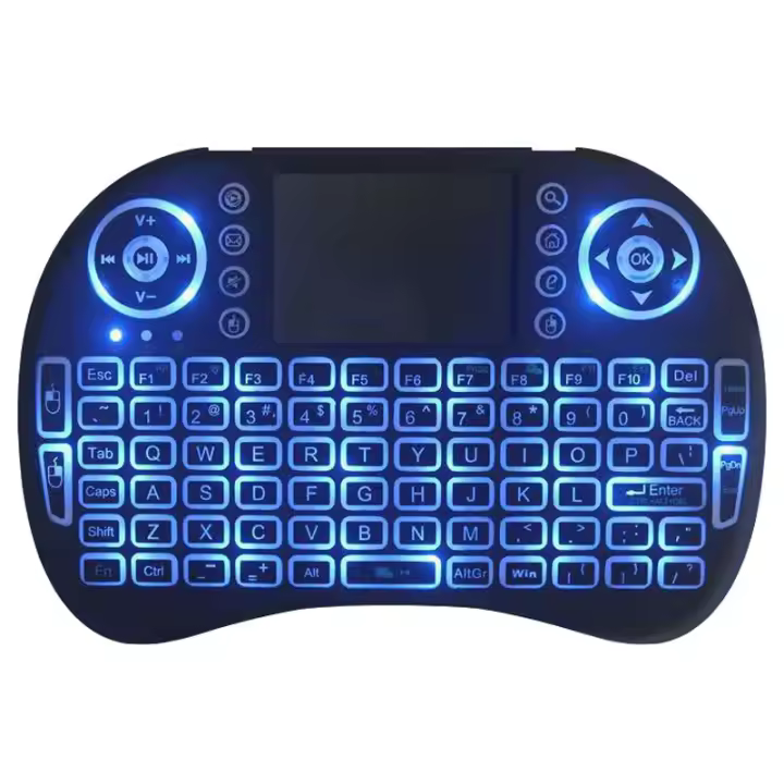 Mini Teclado Inalámbrico I8 2.4G Con Retroiluminación En 3 Colores Ratón De Aire Touchpad Para Android TV Box PC Control Remoto - 1