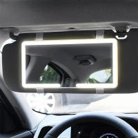 Espejo De Maquillaje LED Para Coche Con Ajuste De Tres Niveles Pantalla Táctil Dimmerizable Visera Solar Espejo Interior Automóvil - details 0
