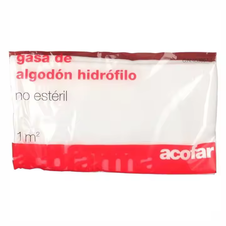 Acofar Gasa De Algodón Hidrófilo No Estéril 1 m2 - 1