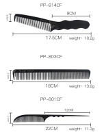 Cepillo De Pelo Profesional Para Peluquería Y Salón Negro Antiestático Corte De Cabello Carbono Barbería Cepillo De Dientes Para Cabello Negro - details 10