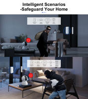 Sensor De Contacto Inalámbrico Girier Tuya ZigBee Para Seguridad Doméstica Compatible Con Home Assistant ZigBee2MQTT - details 1