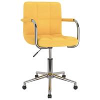 vidaXL Silla de comedor giratoria tela en color Gris oscuro/Negro/Taupé y más | cómodas modernas ergonómicas para comedor cocina salón hogar - details 4