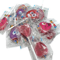 Deliex delicias de Extremadura - 200 Piruletas Corazon - Sabor Cereza - Sin Gluten - Caramelos con Palo Corazón Toc Toc - details 1