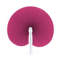 AKARURE - 60 Abanicos Pai Pai Plegable de Papel en color Rosa Fucsia, abanicos para Bodas, Comuniones y Bautizos - details 0