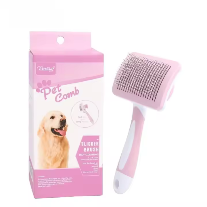 Cepillo De Aseo Para Mascotas 1pcs Eliminador De Pelo De Perro Y Gato Herramienta De Aseo Para Mascotas Material De Acero Inoxidable - 1