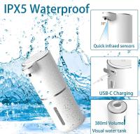 Dispensador De Jabón En Espuma Automático Y Inducción USB Recargable 4 Niveles Ajustables Para Baño Y Cocina - details 1