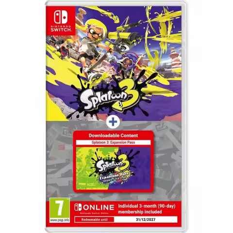 Splatoon 3 + Expand Pass + 3 Months NSO Juego Fisico para Consola Nintendo Switch - 1