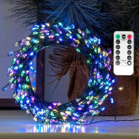 Luces Fairy LED De 36M Para Decoración De Fiesta De Año Nuevo Callejera Boda Y Día De La Madre Con Cable Verde Fuente De Alimentación AC Para Exterior - details 10