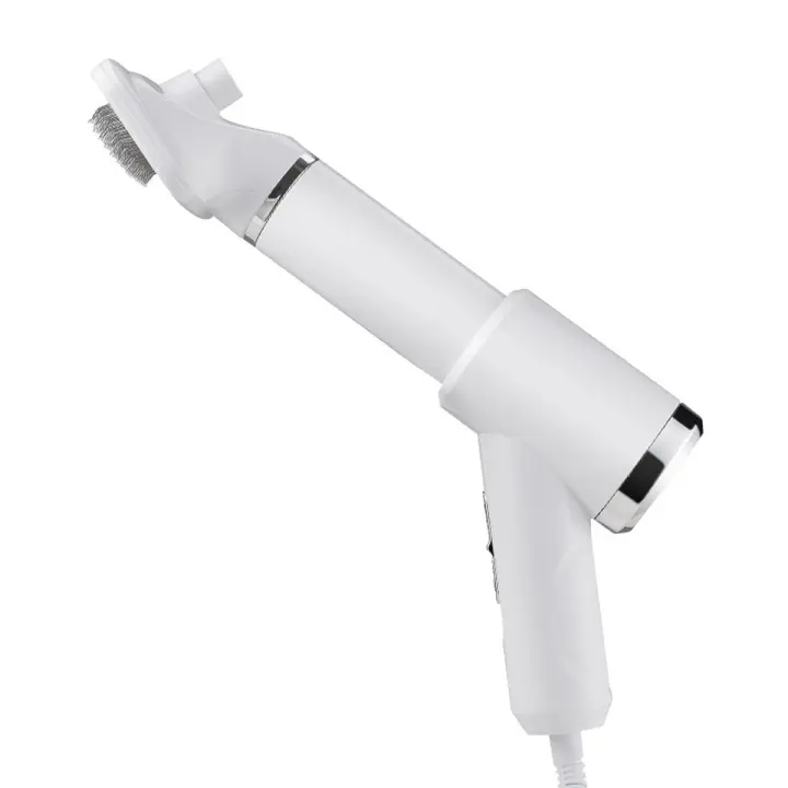 Cepillo secador de pelo para mascotas, secador de aseo para mascotas 2 en 1 para perros y gatos pequeños/medianos (blanco) - 1