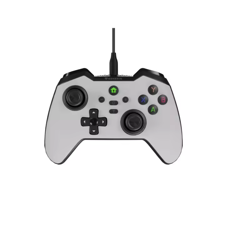 GENESIS Mangan 300 Negro, Blanco USB Gamepad Android, Nintendo Switch, PC - 1