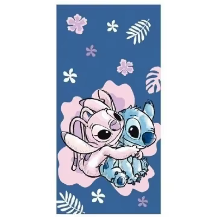 Toalla Stitch Disney De Playa y Ducha, Licencia 100% Oficial, 70x140 cm, Color Azul, New Import - Kiglam - 1