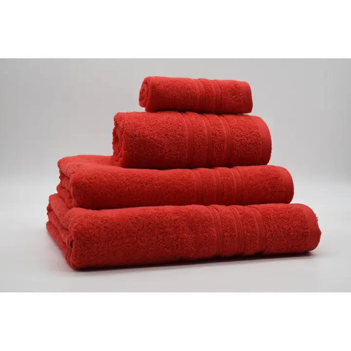 Toalla 100% Algodón de Rizo Americano 500 Gr/m2 Rojo Vidal Home (Medidas: 30x50cm, 50x100cm,70x140cm,100x150cm) - 1