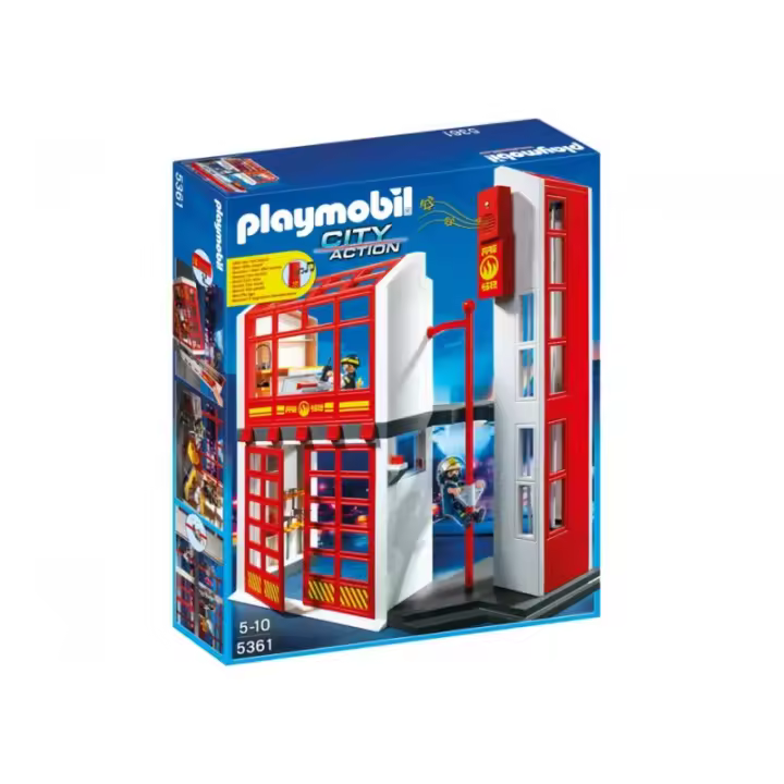 Estación de Bomberos PLAYMOBIL 5361 - Juego de construcción para niños y niñas de 4 a 10 años - 1