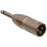 Banner - Adaptador XLR mono 3 pin macho - jack 6.35 macho