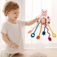 Juguetes sensoriales para niños pequeños, juguete de actividad con cuerda de silicona de grado alimenticio, juguetes sensoriales, juguetes educativos de aprendizaje de viaje para niños y niñas de 1 a 3 años - details 0