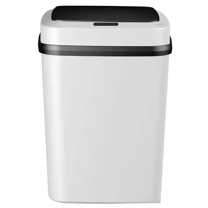 Bandeja De Basura Inteligente 13L Para Cocina Y Baño Recipiente De Residuos Ecológico ABS Forma Rectangular Con Pared Táctil - 1