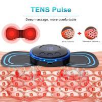 Masajeador De Cuello Eléctrico EMS Mini Estimulador De Espalda Portátil Con Almohadillas De Gel Para Delgazamiento Y Masaje - details 3