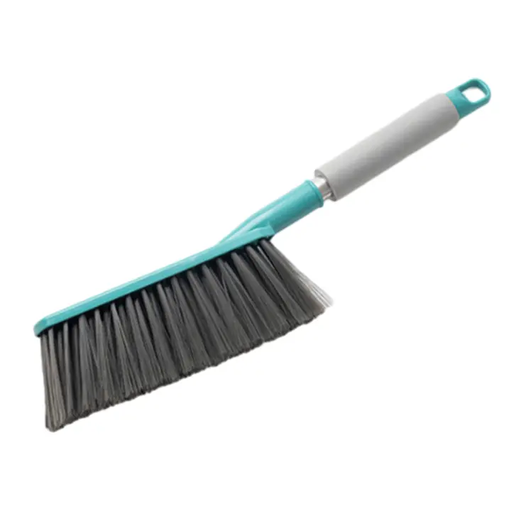 Cepillo de limpieza de escoba de mano Cepillo de mano de cerdas Cepillo de polvo multifunción para el hogar de plástico con mango - 1