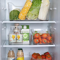 Caja De Almacenamiento Transparente Organizador De Escritorio Para Cocina Y Cosméticos Cesta De Almacenamiento Ecológica Moderna - details 0