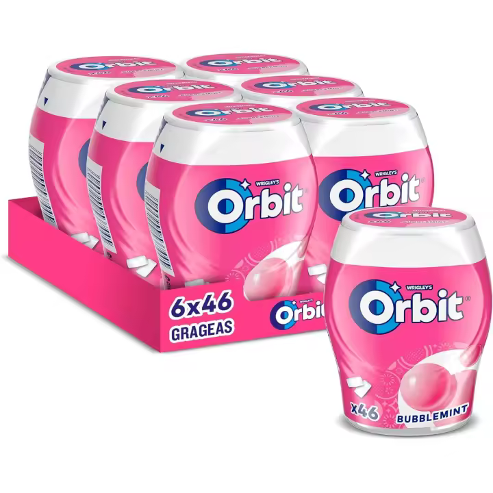 ORBIT 6 BOTES BUBBLEMINT 46uds por cada bote (en total 276uds) - 1