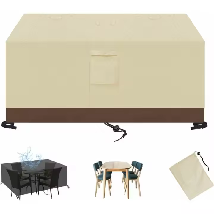 Cubierta de Muebles de Jardín 420D Resistant Al Agua y Al Viento - 1