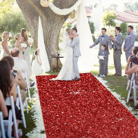 Carpetilla De Fiesta Plateada No Tejida Para Bodas Cumpleaños Navidad Agradecimientos Al Aire Libre Accesorios Banquete Pasillo - details 4