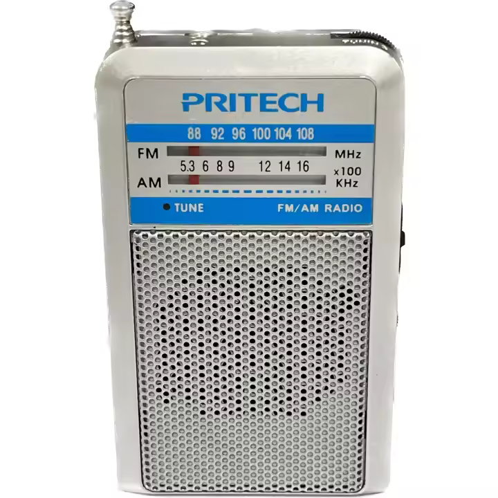 PRITECH RADIO AM/FM 2 BANDAS BATERIA PILA AAA - 1