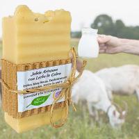 3 Jabones Artesanos Naturales con Leche de Cabra. PumarShop Cinnia Natura. Hidratante. Antiarrugas. Indicado para Piel Seca. Regenerador. Piel Sensible. Hecho a Mano. Apto Veganos. - details 2