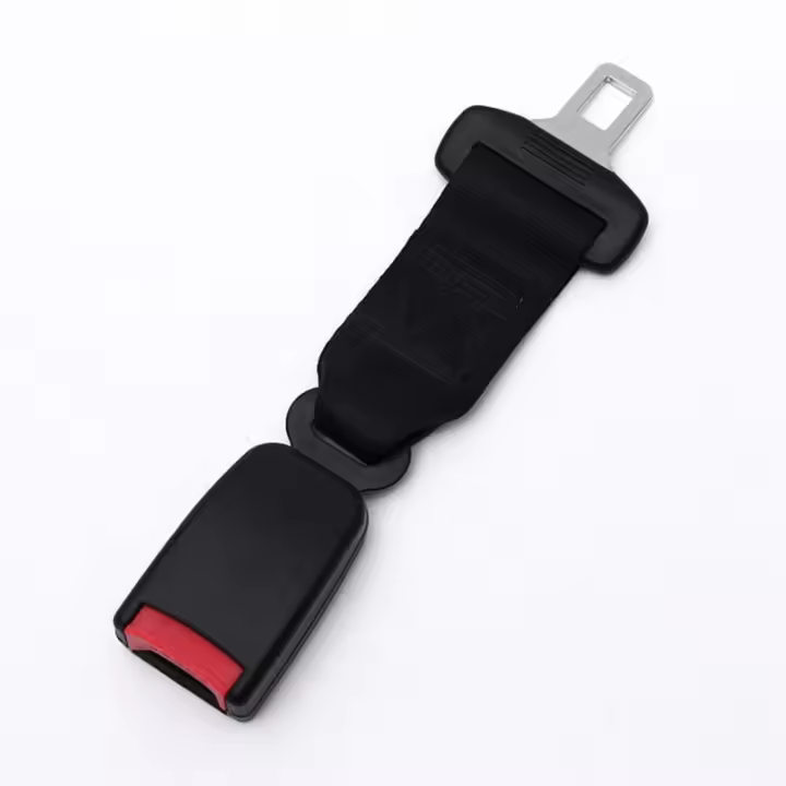 Extensor de cinturón de seguridad 23 cm Extensor de cinturón de seguridad para automóvil Negro-Solo para asientos delanteros - 1