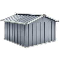 Cobertizo para cortacésped acero galvanizado gris 92x97x63 cm Decoración de muebles de jardín al aire libre - details 4