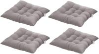 6 Cojines Cuadrados para Silla Cojines de Asiento de 40x40 Decoración del Hogar Cojín de Estera Acolada, Cómodo y Colorido, Ideal para Uso en Interior Exterior (Gris) - details 4