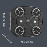 Máquina de Boxeo Música Digital para Niños con Luz LED Fría Bluetooth 3 Velocidades Soporta 200 kg de golpes Entrenamiento de boxeo con guantes Almohadillas de boxeo - details 6