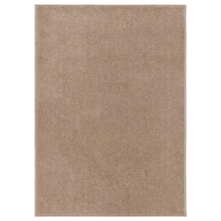 vidaXL Alfombra de pelo corto marrón 120x170 cm - 1