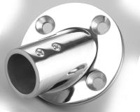 1 Pieza De Hierro Inoxidable Base Redonda Para Barrera De Buques Marinos Yate Conector De Fondo Redondo 1" / 25mm Herramienta Para Barco Ángulo De 45 Grados - details 1
