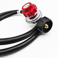Regulador De Propano Ajustable 1.5FT 0-20 PSI Para Barbacoa Conductor De Fritura De Pavo Asador Fogón Cocina Metal Manual - details 3